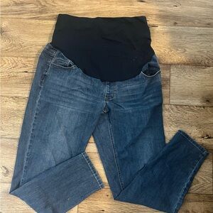 Women's Blue Maternity Jeans Stretchy Size 12